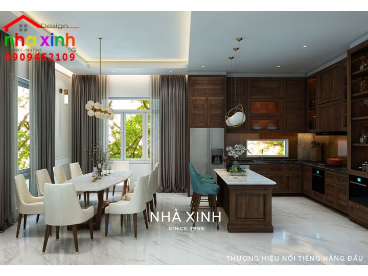 Thiết Kế Nội Thất Biệt Thự Đẹp Theo Phong Thủy | Chú Thái | NT-183